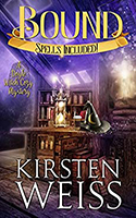The book cover for author Kirsten Weiss’ paranormal cozy mystery novel, ‘Bound’