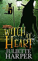 The book cover for author Juliette Harper’s paranormal cozy mystery novel, ‘Witch at Heart’