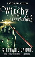 The book cover for author Stephanie Damore’s paranormal cozy mystery novel, ‘Witchy Reservations’